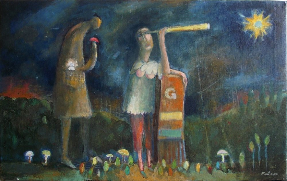 poslije kiše, 60x36cm,ulje na platnu,600€